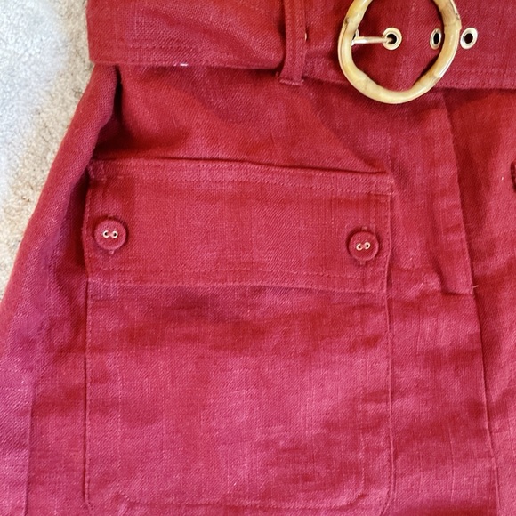 Anthropologie Belle Vere Brown Belted Jumpsuit 2 - Picture 3 of 7